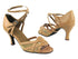 1657 157 Beige Brown Leather_Flesh Mesh with 2.75" Heel in the photo