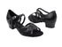 1657 Black Leather_Black Mesh with 1.5" Medium Heel in the photo