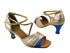 1659 125 Gold Stardust_234 Blue Stardust_H with 2.5" low heel in the photo