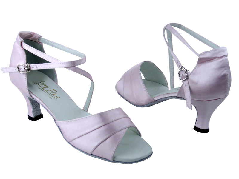 1659 233 Light Pink Satin with 2.5&quot; Low Heel in the photo