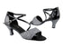 1659 97 Black Sparklenet_H_Black Patent with 2.5" low heel in the photo