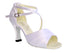 1659 White Satin with 3" Heel in the photo