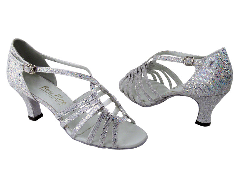 1661 107 Silver Scale with 2.5&quot; Low Heel in the photo