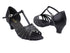 16612 127 Black Stardust_F_Black Satin_Black Mesh with 1.3" Cuban Heel in the photo