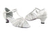 16612 191 White Flower Satin_White Mesh with 1.3" Heel in the photo