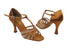 16612 236 Dark Tan Satin_Flesh Mesh with 3.5" heel in the photo