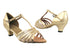 16612 57 Light Gold Leather_Flesh Mesh with 1.3" Heel in the photo