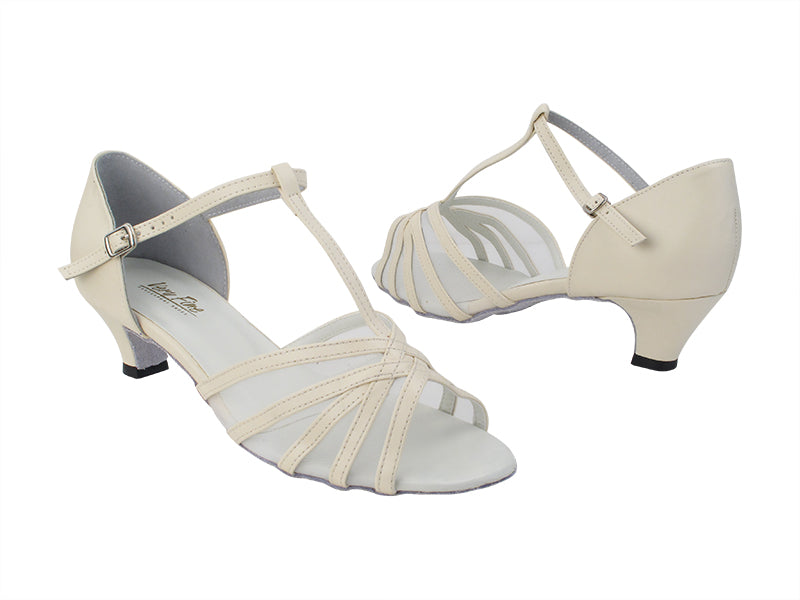 16612 Creamy White Leather_White Mesh with 1.3&quot; Cuban Heel (387) in the photo