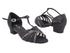 16612 38 Black Satin_102 Black Flower Satin_T_Black Mesh with 1.5" Medium Heel in the photo