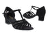 16612 Black Nubuck & Black Mesh with 2" Thick Cuban Heel in the photo