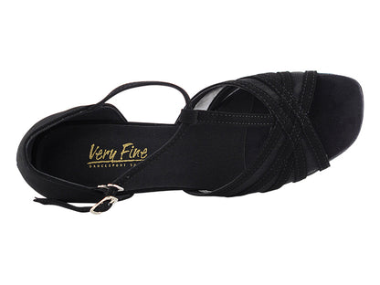 16612 Black Nubuck &amp; Thick Cuban Heel