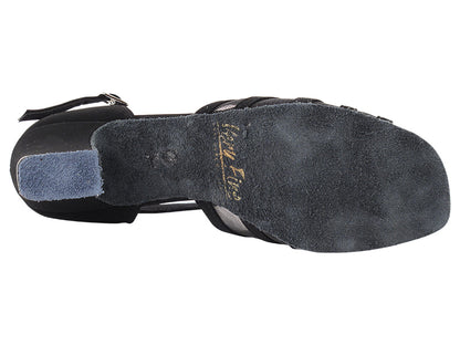 16612 Black Nubuck &amp; Thick Cuban Heel
