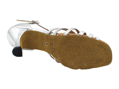 1661 Silver Leather with 3" Heel in the photo