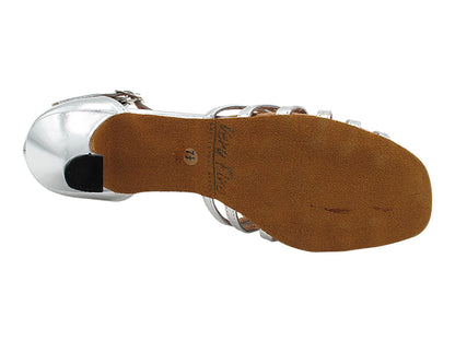1661 Silver Leather with 2.5" Heel in the photo