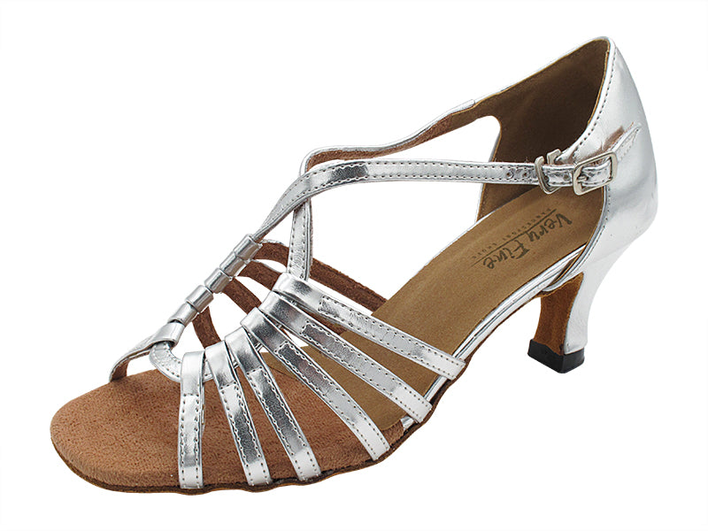 1661 Silver Leather with 2.5" Heel in the photo