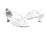 1661 White Satin with 1.3" Heel in the photo