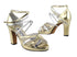 1662BPlatform Gold Leather_Silver Leather with 3.75" Square Heel heel in the photo