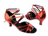 1662B 225 Snake Red with 2.5" Low heel in the photo