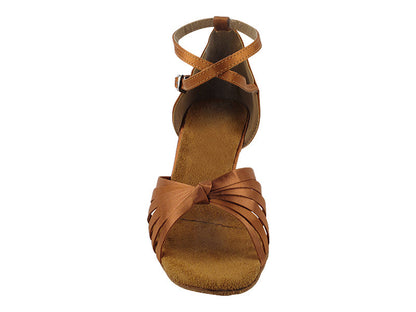 1664 Dark Tan Satin with 2.5&quot; Heel (2899) in the photo