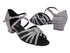 1670C 263 Grey Satin_Black Mesh with 1.5" Heel (2001) in the photo