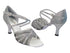 1680 259 Silver Satin with 2.5" Low Heel in the photo