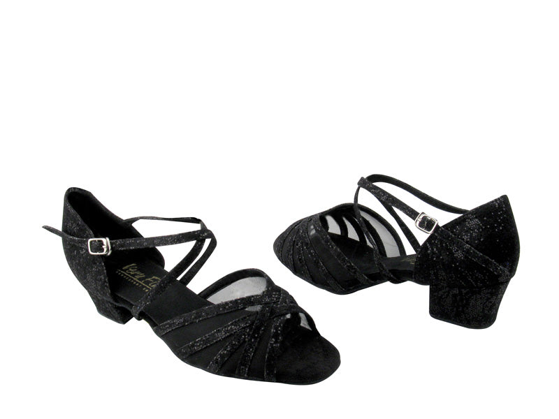 1670C 165 Fabric (Lace Black Scale) with 1.5&quot; Medium Heel in the photo