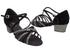 1670C 322 Black Iridescent Diamond Velvet_S_H_136 Black Nubuck_S_B