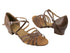 1670C Coffee Brown Leather with 1.5" Medium Heel in the photo