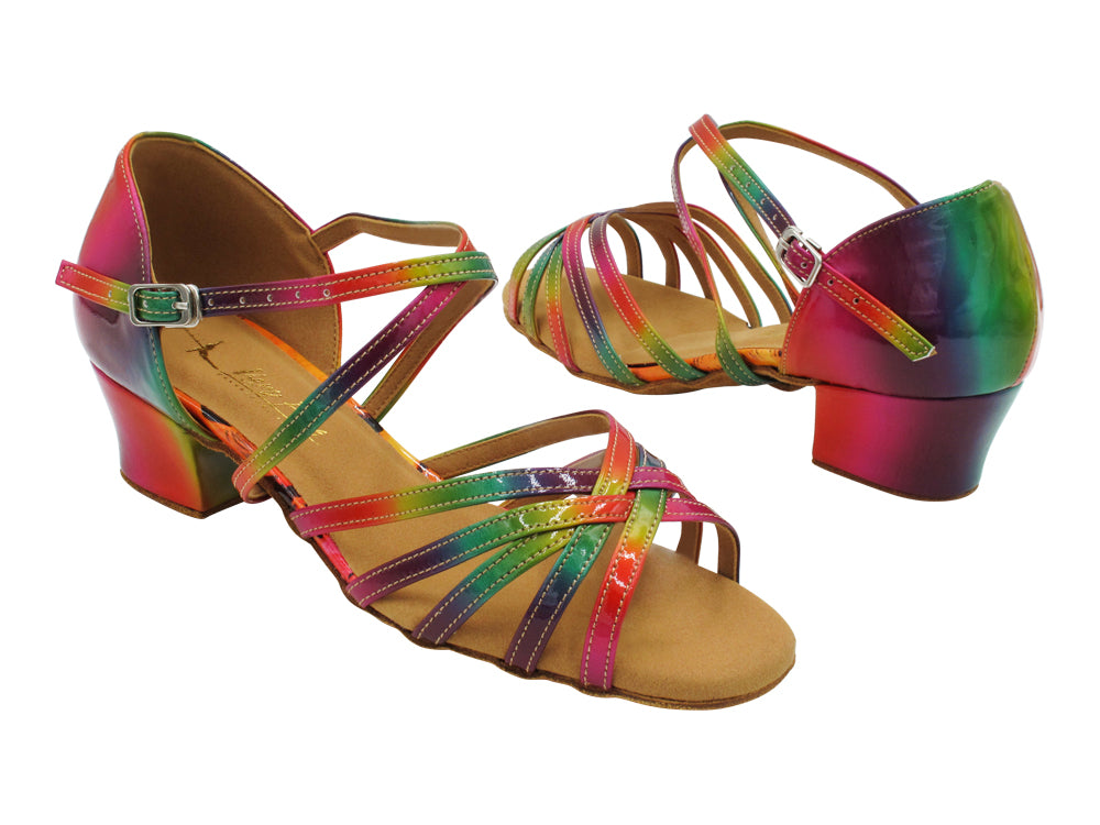 1670C Rainbow Leather with 1.5" Medium Heel in the photo