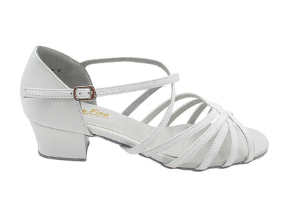 1670C White Leather with 1.5" medium heel in the photo