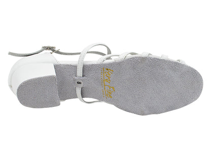 1670C White Leather with 1.5" medium heel in the photo