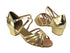 1670C Shiny Gold Leather with 1.5" heel in the photo