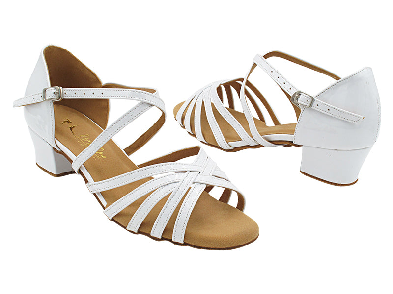 1670CG White Patent with 1.5" heel in the photo