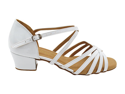 1670CG White Patent with 1.5" heel in the photo