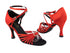 1671B 112 Red Satin_1657 BackStrap with 3.5" Heel in the photo