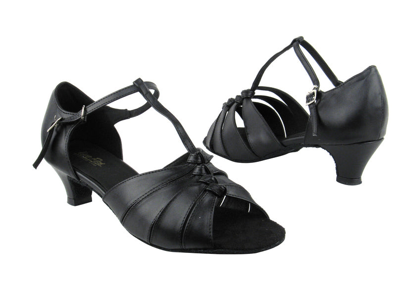 1672 Black Leather with 1.3&quot; Heel in the photo