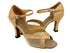 1675 Beige Brown Leather & Flesh Mesh with 3" Heel in the photo