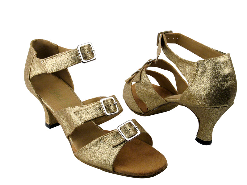 1679 125 Gold Stardust with 2.5&quot; Low Heel in the photo