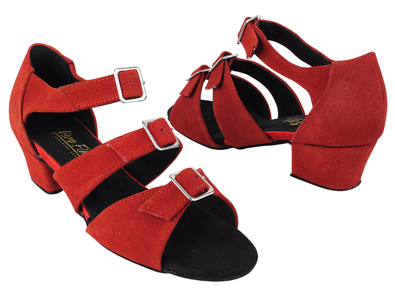 1679 284 Red Suede with 1.5&quot; Heel in the photo