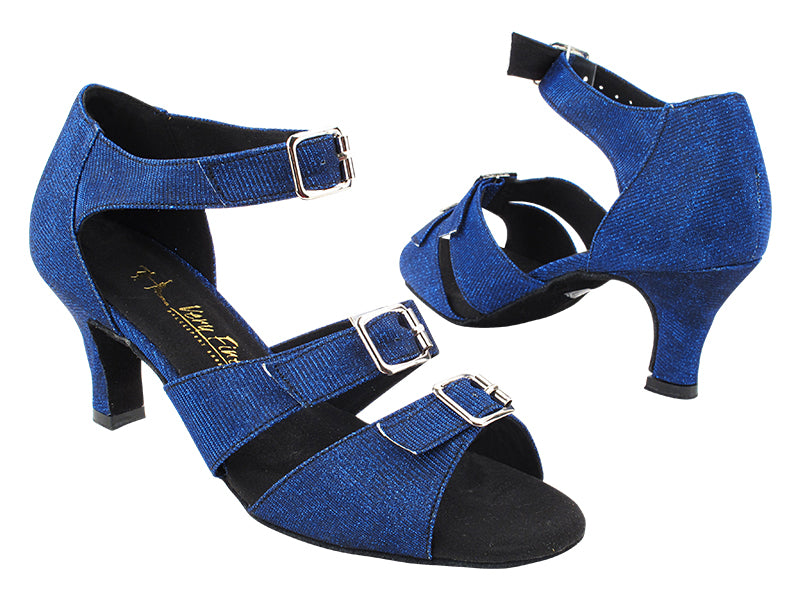 1679LEDSS 190 Glitter Dark Blue Satin with 2.5&quot; Heel (2899) in the photo