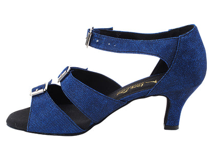 1679LEDSS 190 Glitter Dark Blue Satin with 2.5&quot; Heel (2899) in the photo