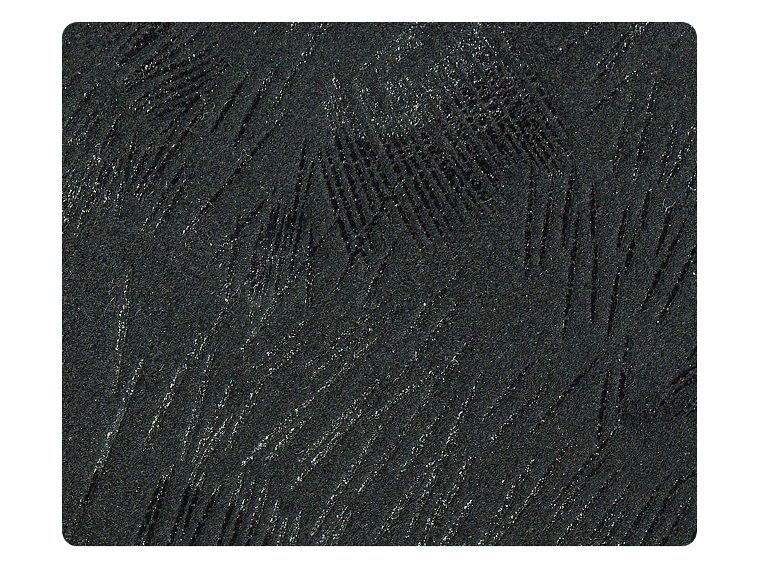 167 Pine Pattern Black Velvet Fabric Swatch