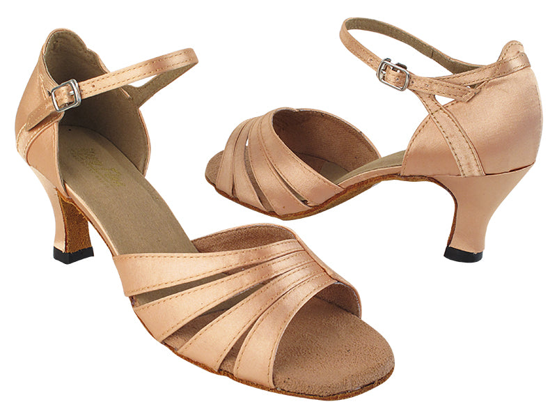 1680 135 Light Brown Satin with 2.5&quot; Heel (2899) in the photo