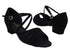 1680 136 Black Nubuck_X-Strap Arch with 1.5" Medium Heel in the photo