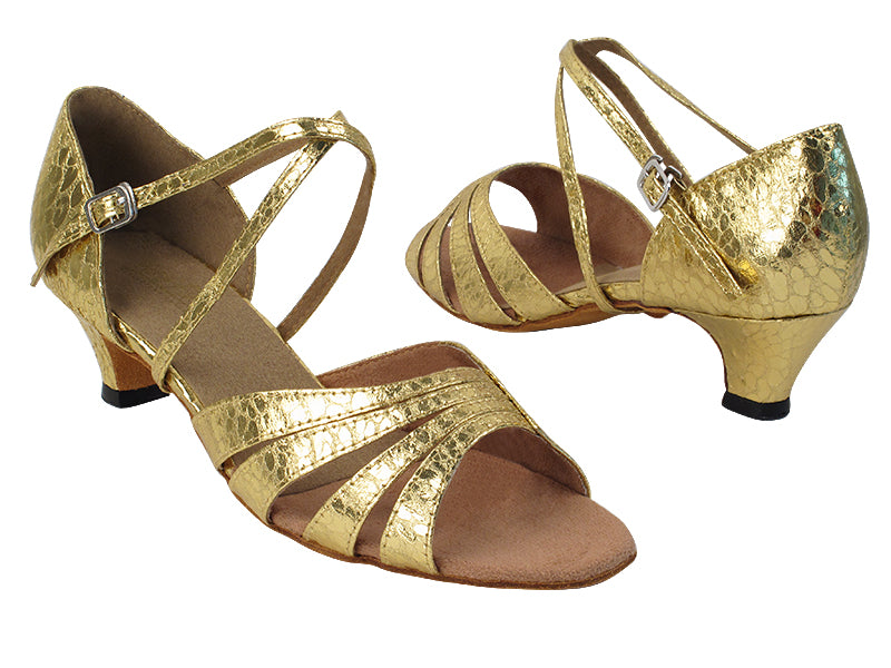 1680 204 Ultra Gold_X-Strap Arch with 1.3&quot; Cuban Heel in the photo