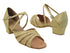 1680 275 Gold Glitter_X-Strap Arch with 1.5" Medium Heel in the photo