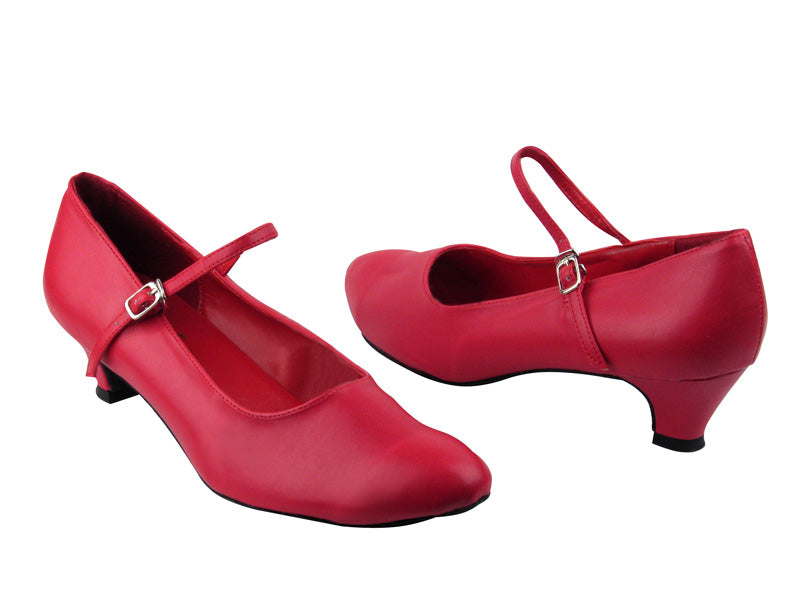 1682 211 Red PU with 1.3&quot; Heel in the photo