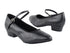 1682FT Black Leather with 1" Flat Heel in the photo