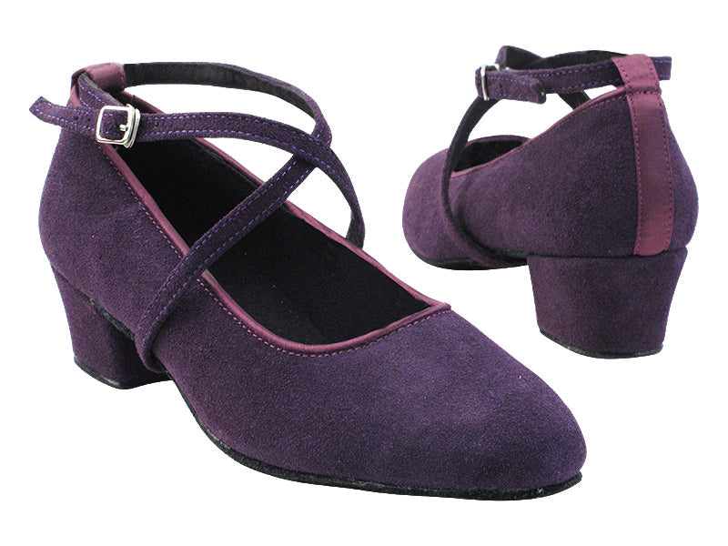 1682 281 Purple Suede_X-Strap with Loop with 1.5&quot; Heel (2001) in the photo