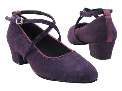 1682 281 Purple Suede_X-Strap with Loop with 1.5&quot; Heel (2001) in the photo